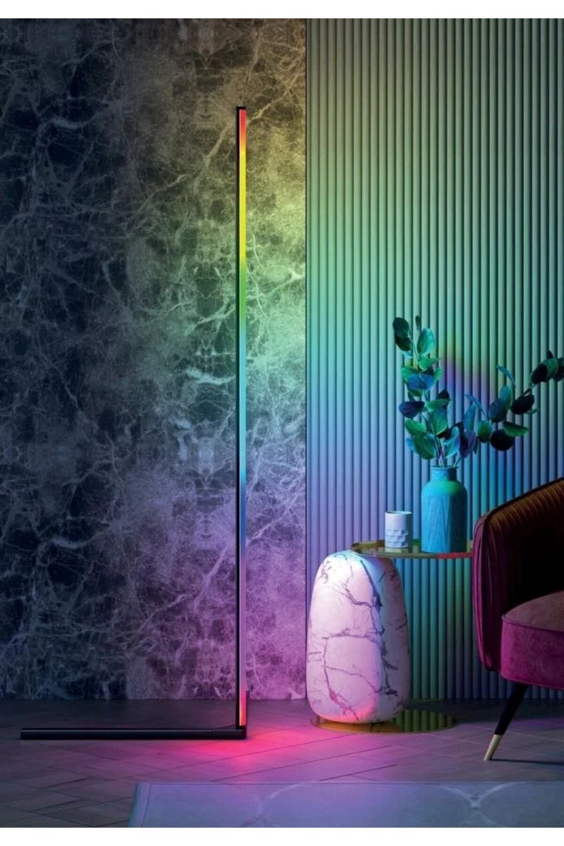 Vertik Smart RGB corner lamp with remote control and mobile app, DIY design with adjustable length - Image 2
